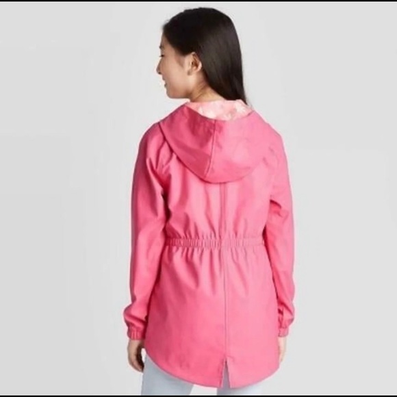 Girls Cat & Jack Spring / Rain Jacket - Picture 2 of 4